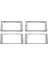4pcs Humbucker Pikap Yüzük Lp Prs Gitar Parçaları Için Kuruluk Kuruluk Alt Çerçeve (Yurt Dışından) 1