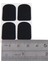 48PCS Klarnet/soprano Saksafon Saksafeti Yamalar Yastıklar Yastıklar Siyah --- 0 8mm (Yurt Dışından) 4