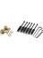 2pcs Montaj Vidalı Altın Kayış Düğmesi ve 6x Metal Gitar Kilitli Dize Floyd-Rose Tremolo Köprü Parçaları Için Saddles (Yurt Dışından) 1