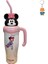 Çilek Ayı Mickey Pipetli Bardak Büyük Kapasiteli Taşınabilir Buz Kupası Öğrenci Termos Bardak (Yurt Dışından) 1