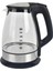 1.7 L Cam Kettle, Işıklı, Gri, Şık ve Kullanışlı Elektrikli Su Isıtıcı 1