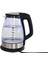 1.7 L Cam Kettle, Işıklı, Gri, Şık ve Kullanışlı Elektrikli Su Isıtıcı 4