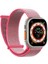 Apple Watch Series 11 46MM Hasırlı Kordon Woven Pembe 1