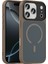 iPhone 17 Pro Max Kılıf Mat Arka Yüzey Wireless Şarj Özellikli Zore Flet M-Safe Kapak - Desert Titan 1