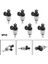 6pcs Yakıt Enjektör Nozulu 1427240 Bmw E46 E39 X3 Z3 Z4 3 5 Siemens Deka Akış Eşleşmeli Motor 2.5l 13537546244 1439800 (Yurt Dışından) 4