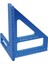 Carpenter Meydanı Alüminyum Çiftçilik Üçlü Cetvel Hassas Delik Scriber Ahşap Işleme Meydanı Prestor 45/90 Derece Mavisi (Yurt Dışından) 1