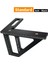 Carpenter Meydanı Alüminyum Çiftçilik Üçlü Cetvel Hassas Delik Scriber Ahşap Işleme Meydanı Prestor 45/90 Derece Black (Yurt Dışından) 4