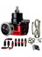 Siyah-Kırmızı Ayarlanabilir Yakıt Basınç Regülatör Kiti Yağı 0-100PSI Gösterge -6AN 6AN (Yurt Dışından) 4