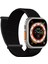 Apple Watch Se 3 44MM Hasırlı Kordon Woven Siyah 1