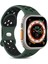 Apple Watch Se 3 40MM Kordon Rainbow Band Yeşil Siyah 1