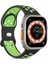 Apple Watch Se 3 40MM Kordon Rainbow Band Siyah Yeşil 1