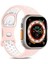 Apple Watch Se 3 40MM Kordon Rainbow Band Pembe Beyaz 1