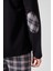 Erkek Pamuklu Uzun Kollu Yamalı Ekose Desenli Pijama Takımı 3