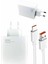 Zeroshop 120W Şarj Aleti Hızlı Çift Turbo Şarj Aleti Seti Beyaz 4