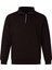 Yarım Fermuarlı 3 Iplik Siyah Erkek Sweatshirt 5259-2 1