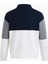 Yarım Fermuarlı Parçalı 3 Iplik Şardonlu Ekru Erkek Sweatshirt 5719 3
