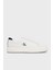 Logolu Deri Sneaker Ayakkabı YM0YM0146001W Erkek Ayakkabı YM0YM01460 01W 1
