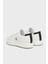 Logolu Deri Sneaker Ayakkabı YM0YM0146001W Erkek Ayakkabı YM0YM01460 01W 5