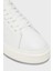Logolu Deri Sneaker Ayakkabı YM0YM0146001W Erkek Ayakkabı YM0YM01460 01W 6