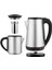 1800W 1.8-0.8l Çelik Hazneli Demlikli Çay Kettle Süzgeçli Inox, Renkli 1