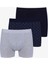 Erkek 3'lü Pamuklu Likralı Boxer 5