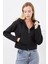 Siyah Fermuarlı Sweatshirt 2