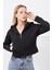 Siyah Fermuarlı Sweatshirt 5