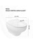 Ness Vortex Beyaz Asma Klozet NS323, Creavit Ness Duroplast Yavaş Kapak KC3403.01 6