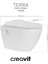 Terra Kanallı Beyaz Asma Klozet TP325, Creavit Terra Duck Yavaş Kapak 6