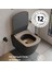 Elegant Mat Antrasit Kanalsız Asma Klozet EG321, Creavit Elegant Duroplast Yavaş Kapak 13