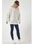 Fermuar Detaylı Şardonlu Sweatshirt LUB0003 Bej 3