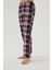 Erkek Pamuklu Ekose-Lacivert 2'li Tek Alt Pijama 11