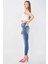 Kadın Skinny Fit Esnek Pantolon Mavi 13