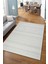 Modern Geometrik Tasarımlı Jüt Dokuma Loop Sisal Gri Renk Halı 1