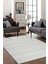 Modern Geometrik Tasarımlı Jüt Dokuma Loop Sisal Gri Renk Halı 4