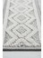 Modern Geometrik Tasarımlı Jüt Dokuma Loop Sisal Gri Renk Halı 5