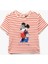Minnie Mouse Baskılı Lisanslı Çizgili Kısa Kollu Tişört 4