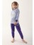 Açık Indigo Kız Çocuk Uzun Kol Pijama Takım 6