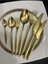 Gold Dine 6'lı Tatlı Çatalı Seti | Mat Gold | 6 Kişilik | 18/10 Paslanmaz Çelik 1
