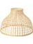 Sarkıt Lamba Abajur Başlığı, Bambu, 36X25 cm 1