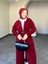Selin Uzun Kemerli Oversize Triko Yünlü Hırka 2