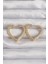 Pirinç Gold Renk Zirkon Taşlı Motifli Kalp Küpe - TJ-BKP9285 1