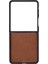 Bloomcase Flex Cool Tan Hakiki Deri Samsung Galaxy Z Flip 7 Kılıf(6.9"-4.1") 2