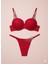 Trend Yıldız Taşlı Push-Up Sütyen & String Takım - Beyaz, Kırmızı, Siyah, Yeşil, Bordo 3
