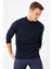 Erkek Basic Yarım Balıkçı Ince Triko Kazak Koyu Lacivert 3