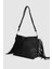 Lagraccio Paris Kadın Guts Süet Püsküllü Omuz Çantası Siyah Süet 1