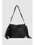Lagraccio Paris Kadın Guts Süet Püsküllü Omuz Çantası Siyah Süet 2