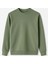 O Yaka 3 Iplik Şardonlu Açık Yeşil Erkek Sweatshirt 5012 1