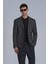 Mani Spor Erkek Blazer Ceket Slim Fit Koyu Gri 14