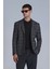 Mani Spor Erkek Blazer Ceket Slim Fit Koyu Gri 16